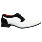 Chaussures homme en daim verni brillant, élégantes et formelles, à lacets, de créateur italien - Knighthood Store