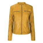 New Ladies Womens Real Leather Slim Fit Soft Zip Biker Style Jacket - Knighthood Store