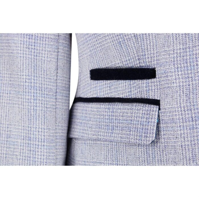 Blazer da donna a quadri in misto lana a spina di pesce in tweed marrone vintage Peaky Blinders - Knighthood Store
