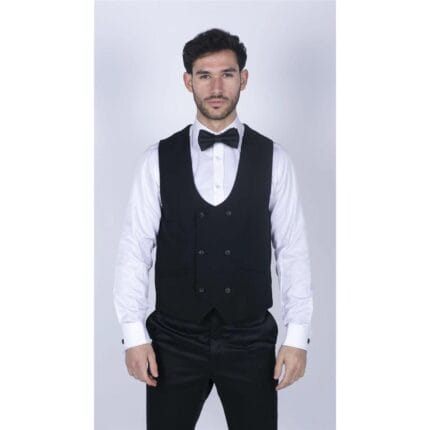 Chaleco cruzado para hombre, clásico, elegante, formal, para boda - Knighthood Store