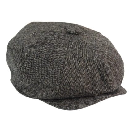 Gorra de ocho paneles para hombre, estilo panadero, de lana, estilo vendedor de periódicos, estilo abuelo, de tweed a cuadros, estilo Peaky de los años 20 - Knighthood Store