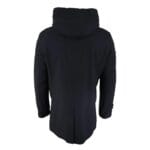 Herren 3/4 Langer Mantel Jacke Mantel Abnehmbare Kapuze Smart Casual Winter Warme Wolle - Knighthood Store