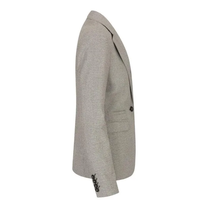 Ladies Tweed Beige Blazer Wool Classic Hunting Jacket Vintage 1920s Retro - Knighthood Store