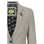 Ladies Tweed Beige Blazer Wool Classic Hunting Jacket Vintage 1920s Retro - Knighthood Store