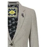 Ladies Tweed Beige Blazer Wool Classic Hunting Jacket Vintage 1920s Retro - Knighthood Store