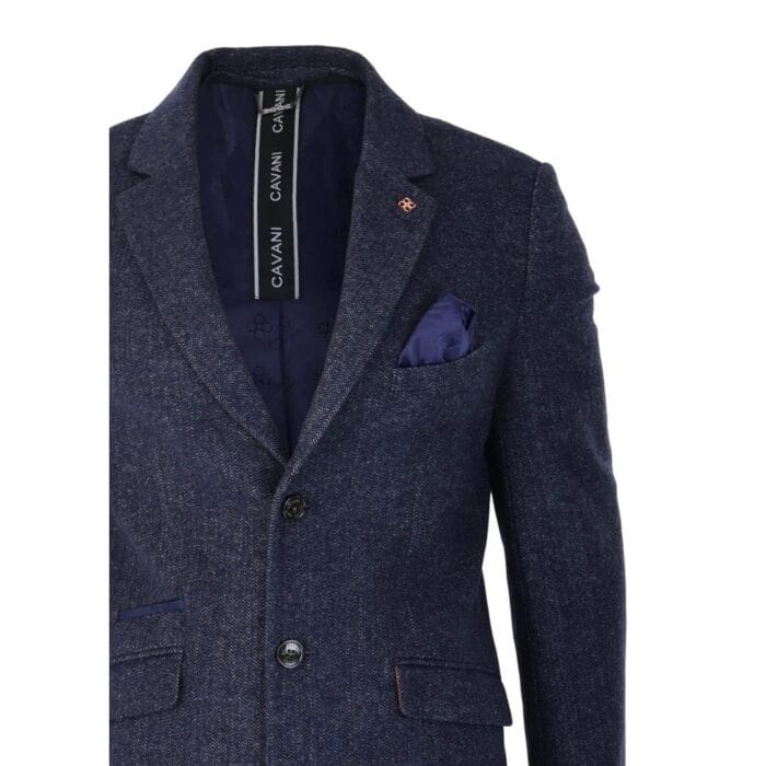 Mens Smart Casual 3/4 Wool Overcoat Jacket Herringbone Tweed 3 Button Coat - Knighthood Store
