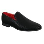 Zapatos de hombre de piel sintética brillante de cocodrilo y charol, sin cordones, para boda, graduación y fiesta - Knighthood Store