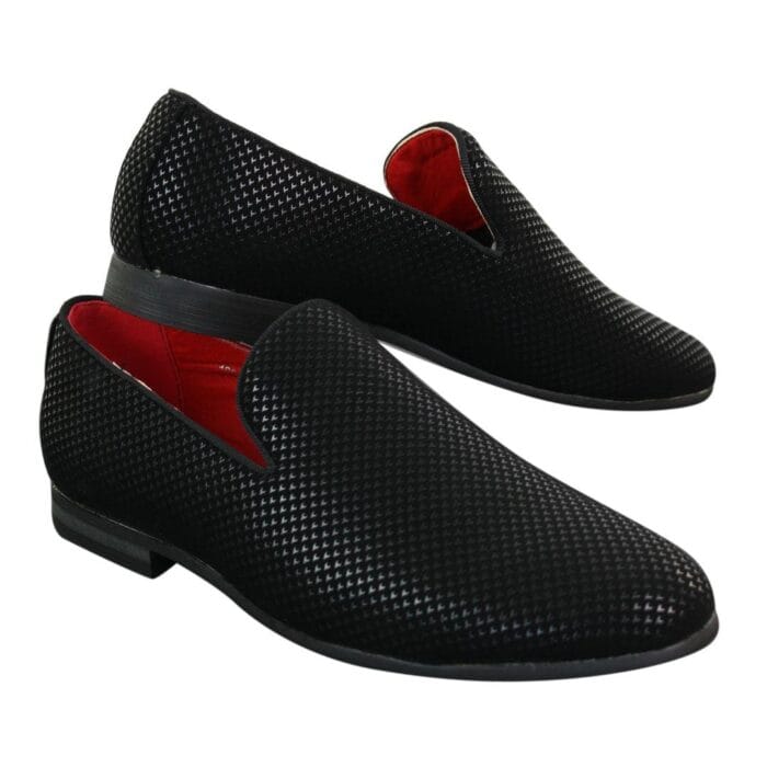 Zapatos de hombre de piel sintética brillante de cocodrilo y charol, sin cordones, para boda, graduación y fiesta - Knighthood Store