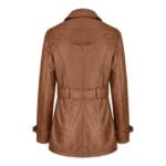 Women's Black Superior Leather Biker Jacket Coat Vintage Retro Design - Knighthood Store