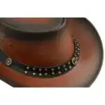 Australian Unisex Western Cowboy Outback Real Leather Aussie Bush Hat Vintage - Knighthood Store