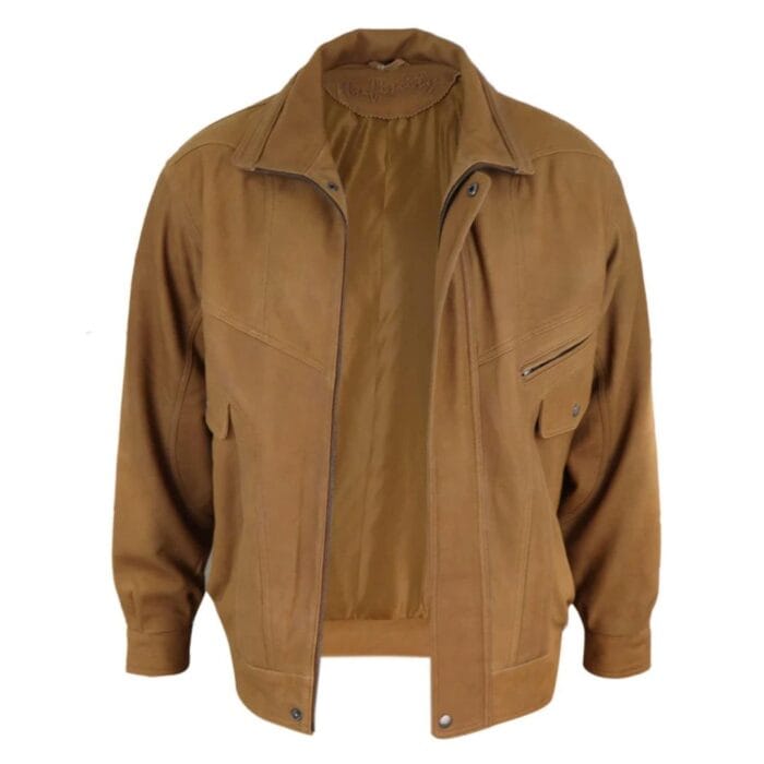Blouson aviateur classique pour homme en cuir véritable noir et nubuck délavé marron - Knighthood Store