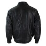 Blouson aviateur classique pour homme en cuir véritable noir et nubuck délavé marron - Knighthood Store