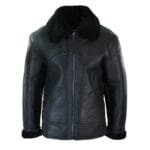 Mens Real Leather Sherling Sheepskin Original B3 Flying Pilot Jacket Warm Winter - Knighthood Store