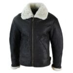 Mens Real Leather Sherling Sheepskin Original B3 Flying Pilot Jacket Warm Winter - Knighthood Store