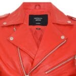 Chaqueta de motociclista Brando de cuero auténtico con cremallera cruzada para hombre - Knighthood Store