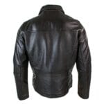 Giacca da uomo classica in vera pelle morbida con cerniera e colletto a scatola, vestibilità casual elegante - Knighthood Store