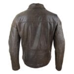 Giacca da uomo classica in vera pelle morbida con cerniera e colletto a scatola, vestibilità casual elegante - Knighthood Store