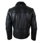 Giacca da uomo classica in vera pelle morbida con cerniera e colletto a scatola, vestibilità casual elegante - Knighthood Store