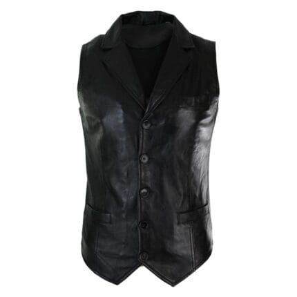 Herren Echtleder Weste Hellbraun Braun Schwarz Burgunderrot Smart Casual Vintage Retro - Knighthood Store