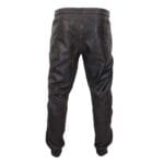 Pantaloni da jogging in vera pelle da uomo, elasticizzati, casual - Knighthood Store