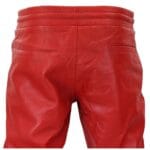 Pantaloni da jogging in vera pelle da uomo, elasticizzati, casual - Knighthood Store