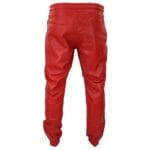 Pantaloni da jogging in vera pelle da uomo, elasticizzati, casual - Knighthood Store