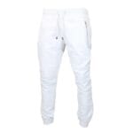 Pantaloni da jogging in vera pelle da uomo, elasticizzati, casual - Knighthood Store