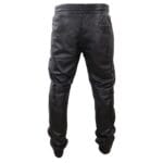 Pantaloni da jogging in vera pelle da uomo, elasticizzati, casual - Knighthood Store