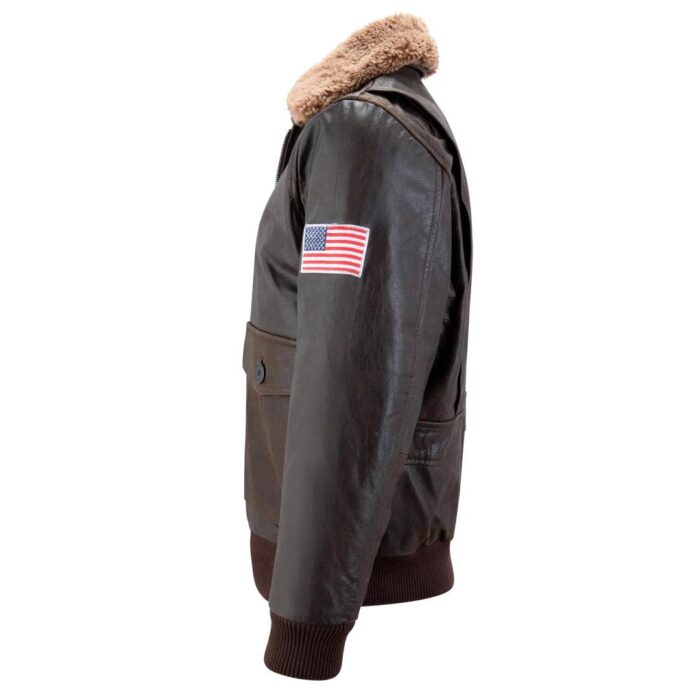 Mens Real Leather US Aviator Air Force Pilot Flying Bomber Jacket - Knighthood Store
