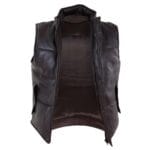 Chaleco de piel auténtica para hombre, acolchado, con cremallera, informal - Knighthood Store