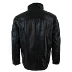 Mens Slim Fit Real Leather Safari Military Army Hunting Jacket Black Brown - Knighthood Store