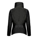 Womens Ladies Girls Soft Black Real Leather Racing Biker Style Jacket - Knighthood Store