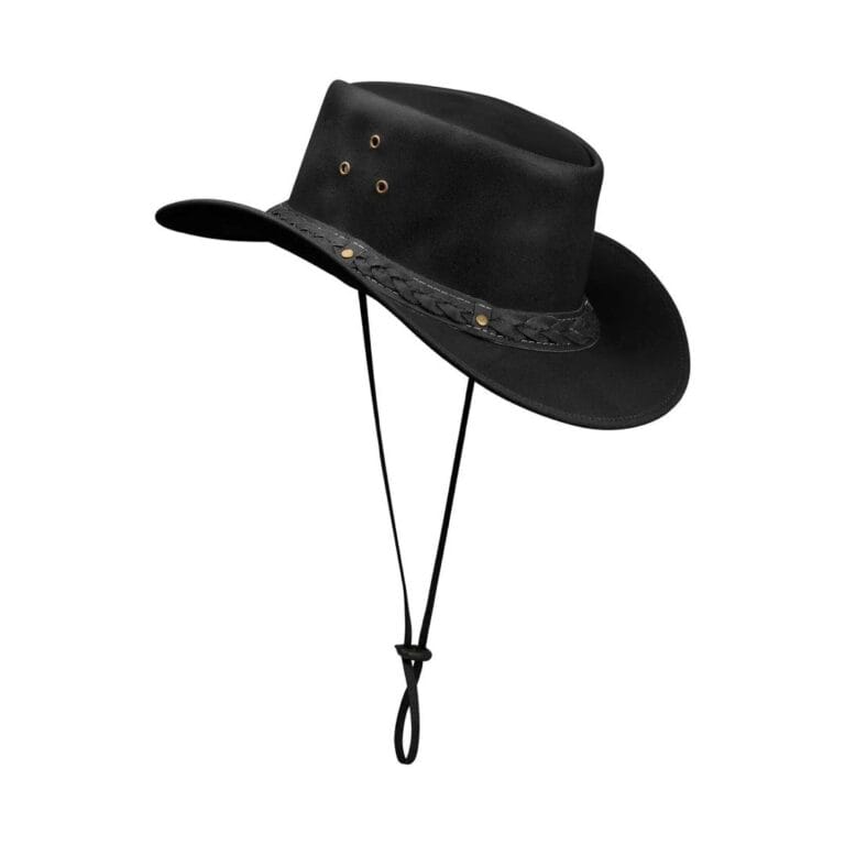 Australischer Unisex Western Cowboyhut Echtleder Outback Riding Outlaw Classic - Knighthood Store