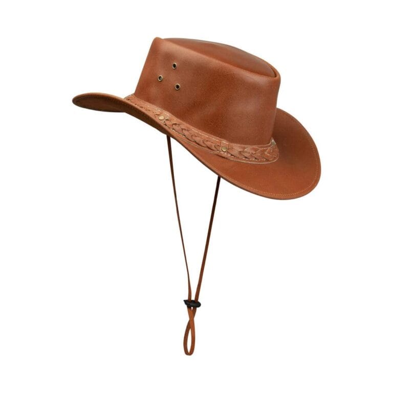 Australischer Unisex Western Cowboyhut Echtleder Outback Riding Outlaw Classic - Knighthood Store