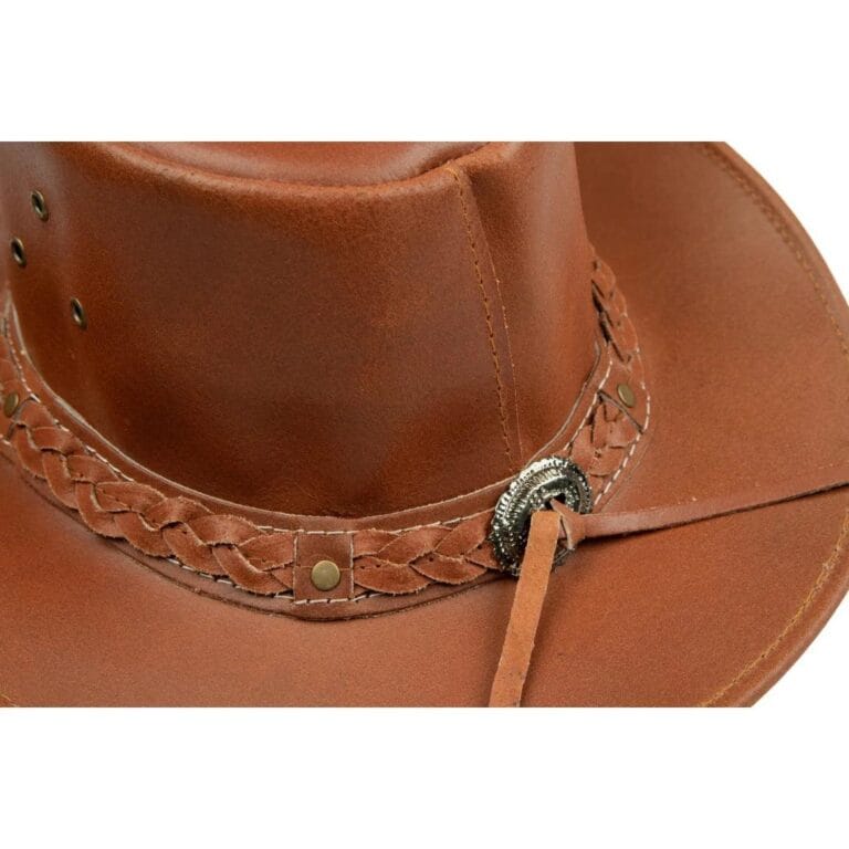Australischer Unisex Western Cowboyhut Echtleder Outback Riding Outlaw Classic - Knighthood Store