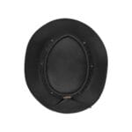 Sombrero de vaquero australiano unisex de cuero auténtico, estilo clásico de forajido para montar en el Outback - Knighthood Store