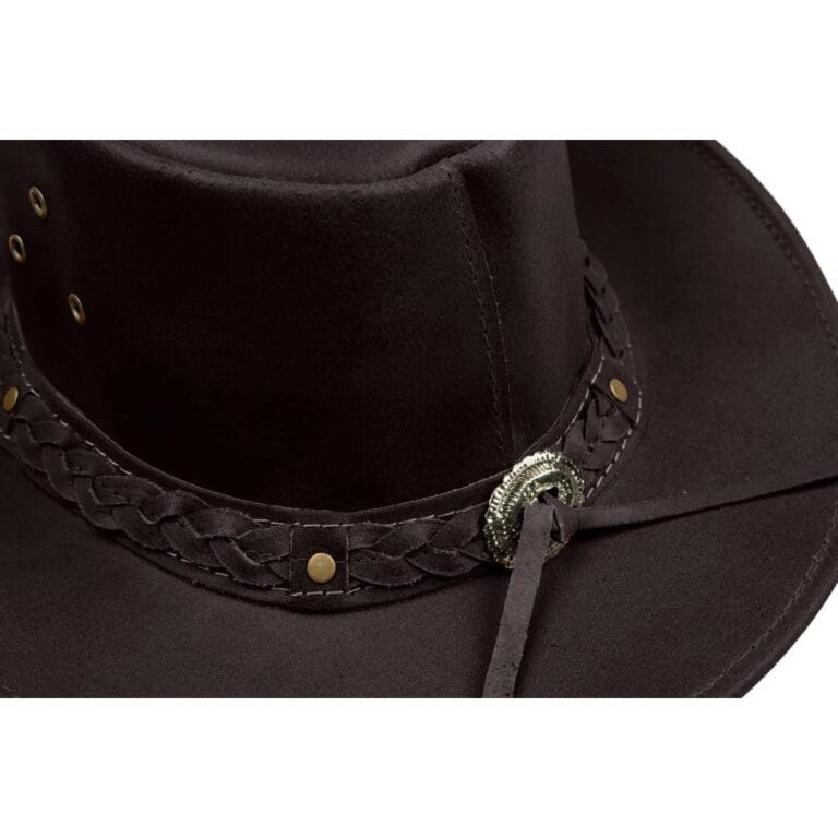 Australischer Unisex Western Cowboyhut Echtleder Outback Riding Outlaw Classic - Knighthood Store