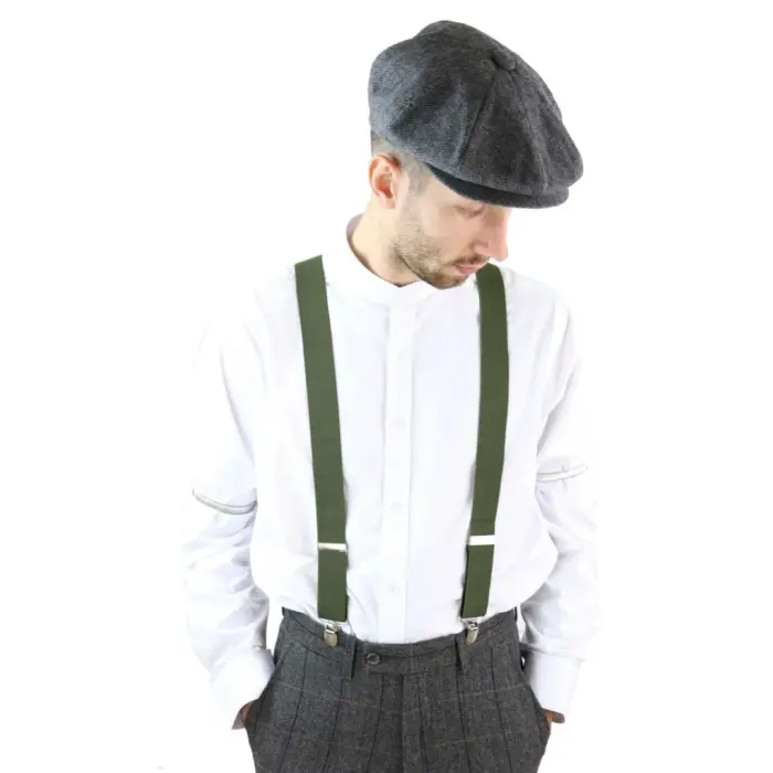Mens Classic Vintage Retro Trouser Braces Suspenders 1920s Gatsby Blinders - Image 29