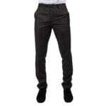 Pantalón gris oscuro de hombre con costura clásica para boda, graduación y verano - Knighthood Store
