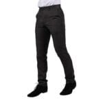Pantalón gris oscuro de hombre con costura clásica para boda, graduación y verano - Knighthood Store