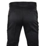 Mens Black Satin Trousers Tuxedo Dinner Suit Smart Formal Classic Regular - Knighthood Store