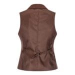 Costume en tweed pour femme, blazer, pantalon, gilet, chevrons, laine, marron rouille vintage - Knighthood Store