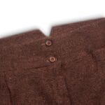 Costume en tweed pour femme, blazer, pantalon, gilet, chevrons, laine, marron rouille vintage - Knighthood Store