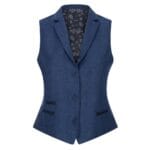 Veste blazer en tweed à chevrons pour femme, gilet bleu marine, style vintage années 1920 - Knighthood Store