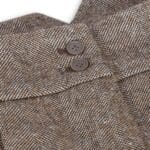Womens Tweed Blazer Jacket 1920s Vintage Elbow Patch Waistcoat Blinders Tan - Knighthood Store
