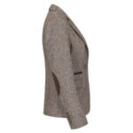 Womens Tweed Blazer Jacket 1920s Vintage Elbow Patch Waistcoat Blinders Tan - Knighthood Store
