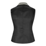 Womens Tweed Grey Black Blazer Jacket Waistcoat Elow Patch Classic Peaky 1920s - Knighthood Store