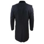 Cappotto doppiopetto lungo 3/4 da uomo in lana, stile Peaky Blinders - Knighthood Store