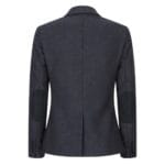 Gilet blazer noir en tweed à chevrons pour femme, style classique, décontracté et élégant, style vintage des années 1920 - Knighthood Store