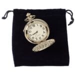 Orologio da tasca Blinders classico in argento e oro rosa degli anni '20 con catena vintage retrò - Knighthood Store